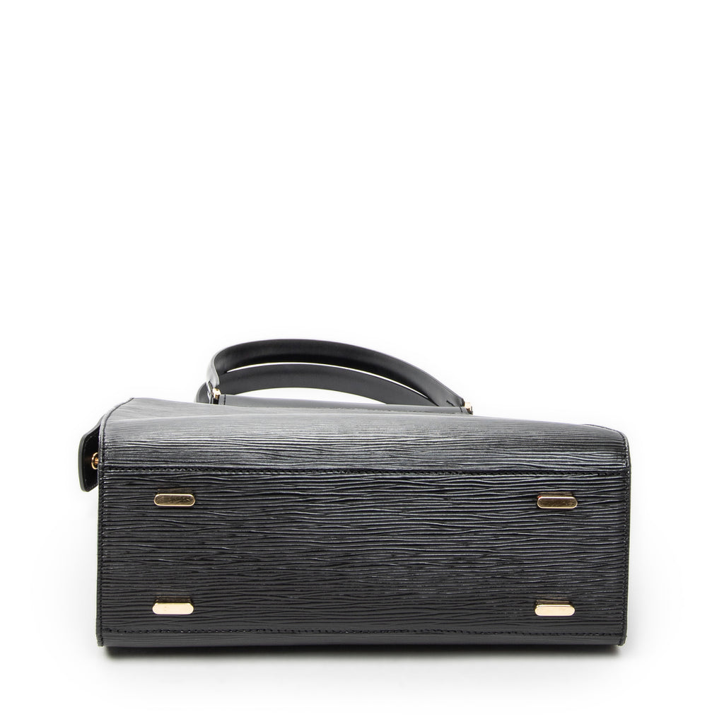 Handbag Figari MM Black Epi