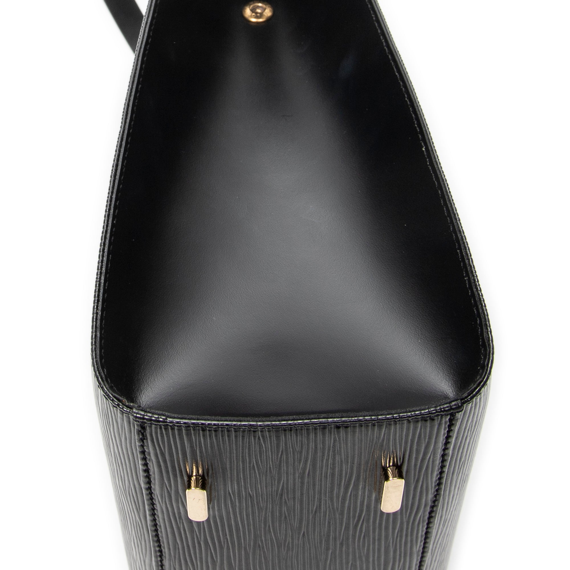Handbag Figari MM Black Epi
