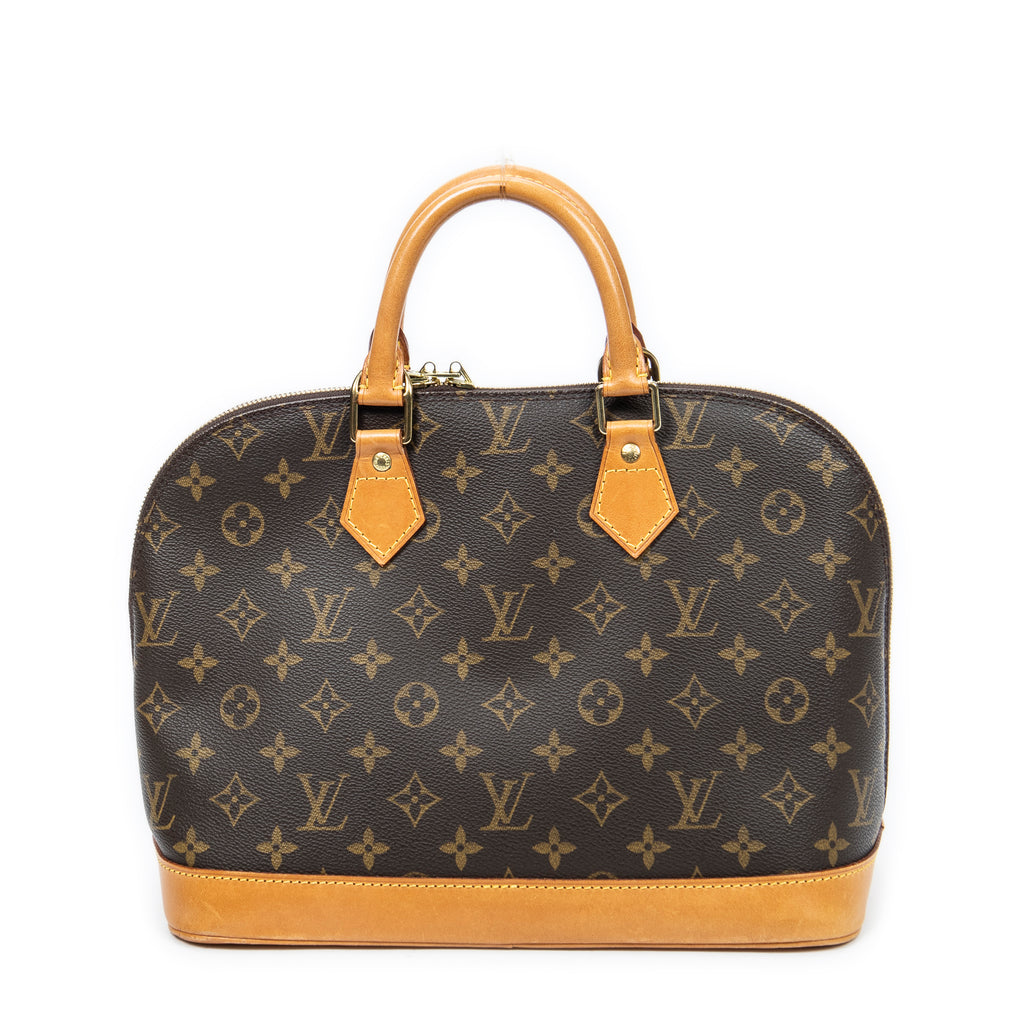 Handbag Alma PM Brown Monogram Canvas
