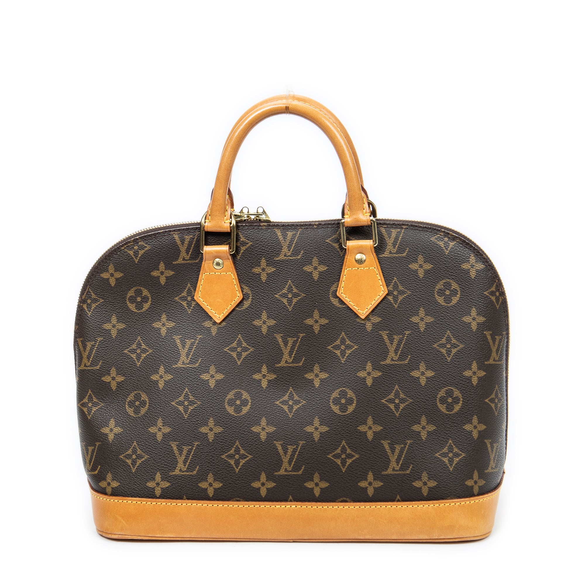 Handbag Alma PM Brown Monogram Canvas