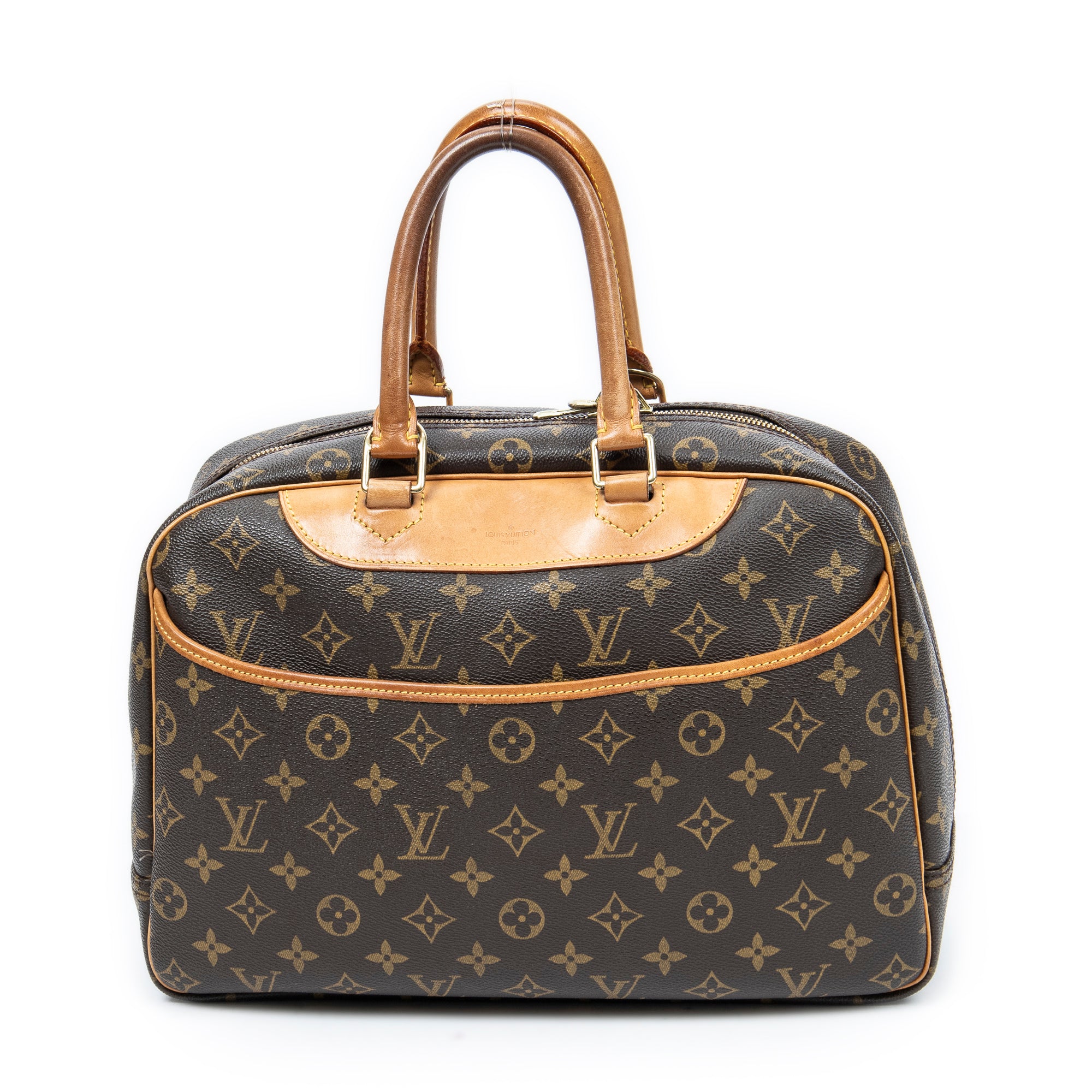 Handbag Deauville Brown Monogram Canvas