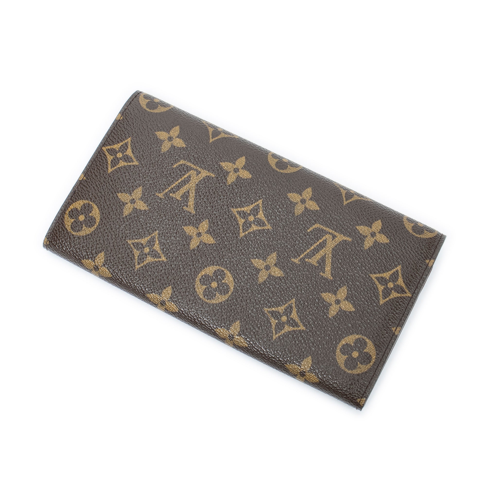 Wallet Porte-Monnaie Credit Brown Monogram Canvas