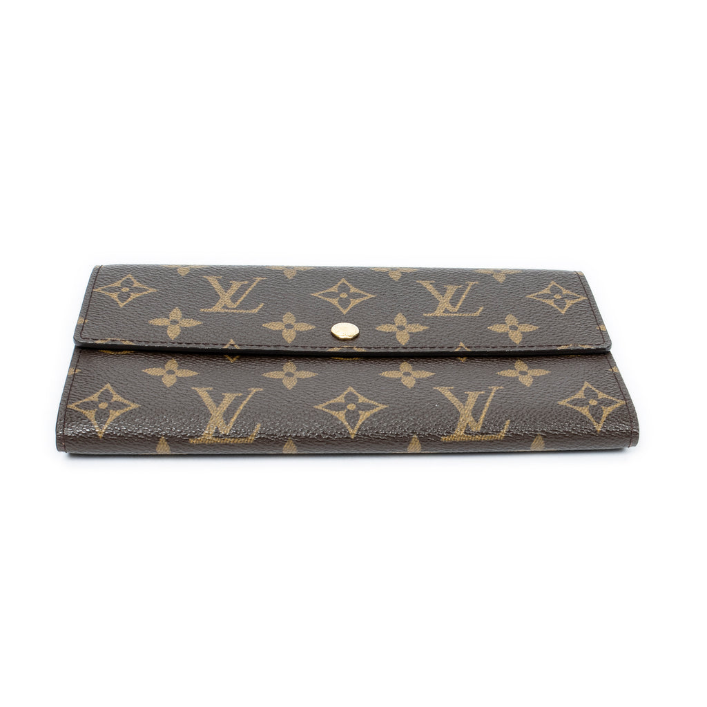 Wallet Porte-Monnaie Credit Brown Monogram Canvas