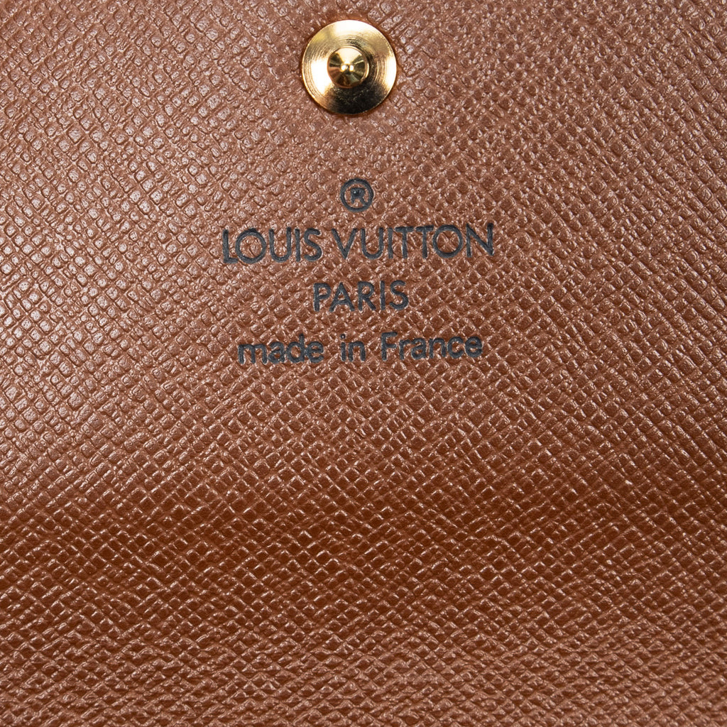 Wallet Porte-Monnaie Credit Brown Monogram Canvas