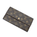Wallet Porte-Monnaie Credit Brown Monogram Canvas