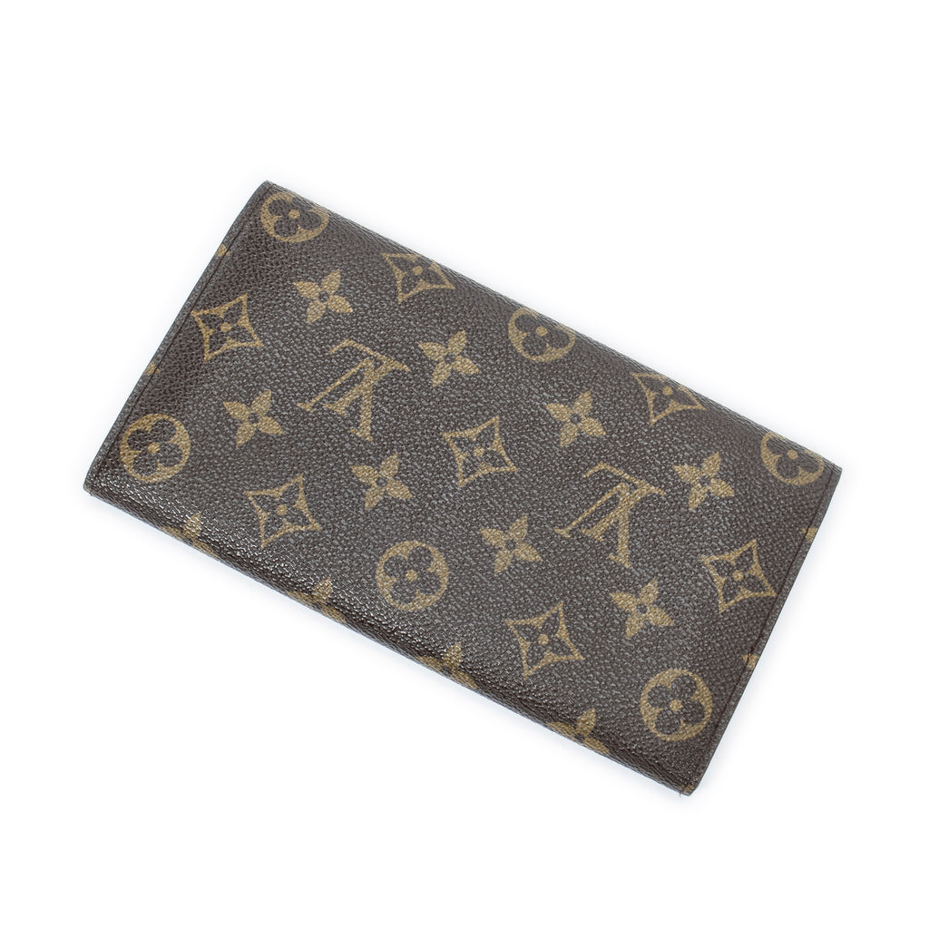 Wallet Porte-Monnaie Credit Brown Monogram Canvas