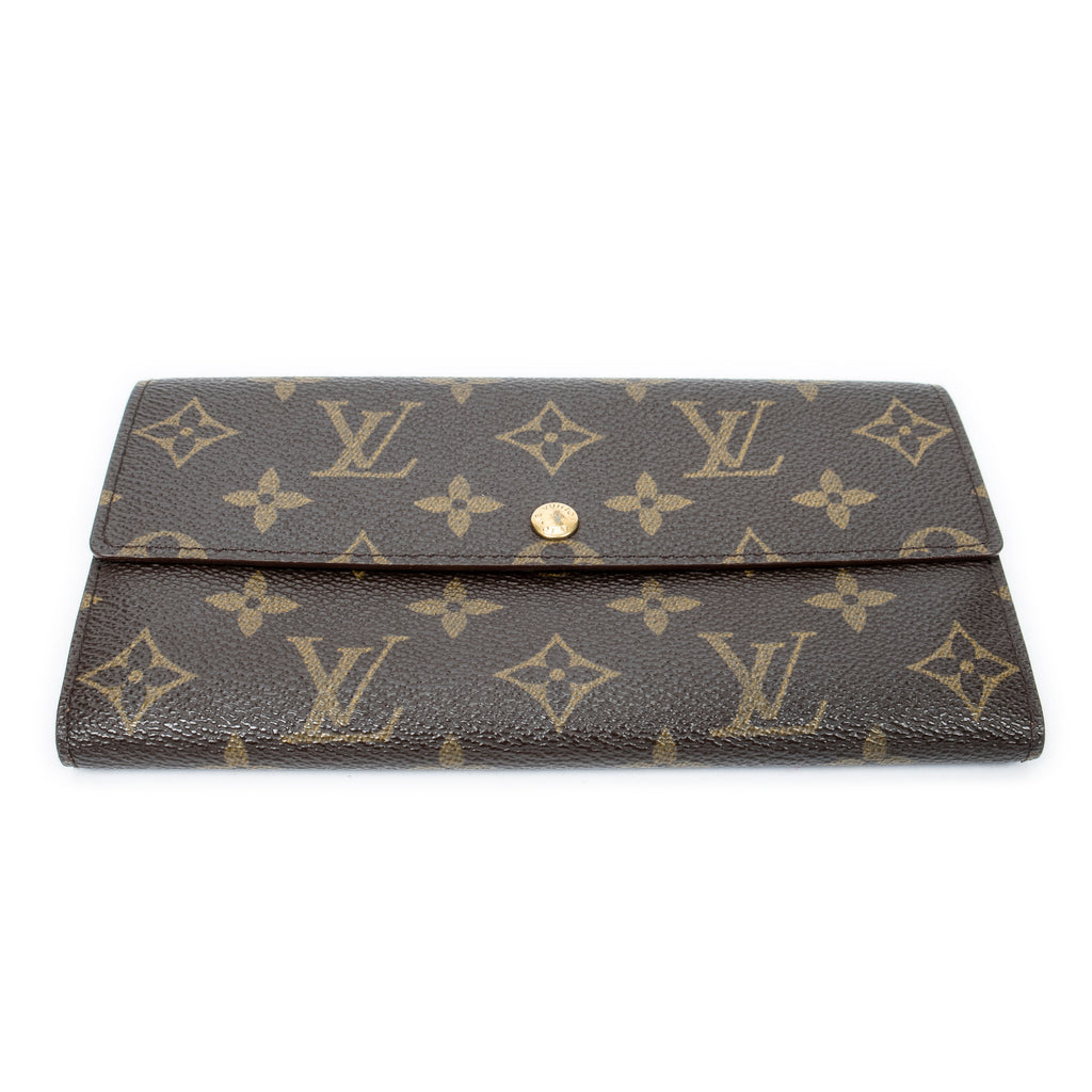 Wallet Porte-Monnaie Credit Brown Monogram Canvas