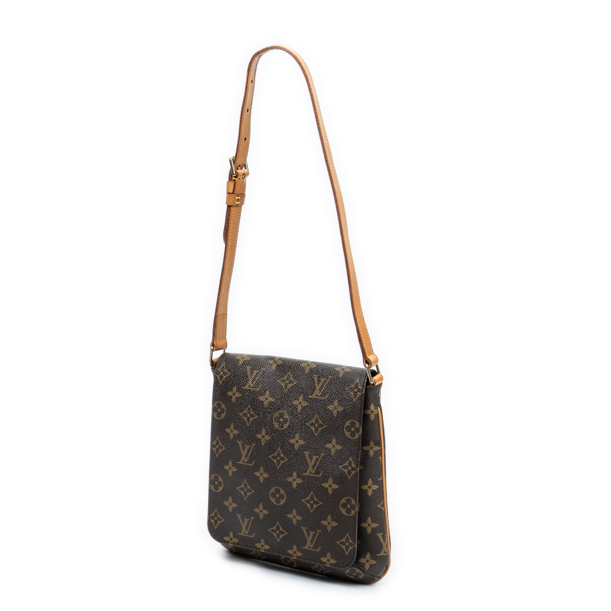 Shoulder Bag Musette Salsa Brown Monogram Canvas
