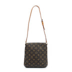 Shoulder Bag Musette Salsa Brown Monogram Canvas