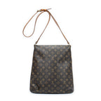 Shoulder Bag Musette Brown Monogram Canvas