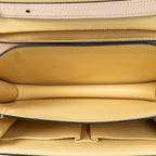 Shoulder Bag Medium Classic Box Crossbody Beige Goatskin Leather
