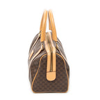 Shoulder Bag Mini Boston Brown Macadam Coated Canvas