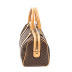 Shoulder Bag Mini Boston Brown Macadam Coated Canvas