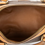 Shoulder Bag Mini Boston Brown Macadam Coated Canvas