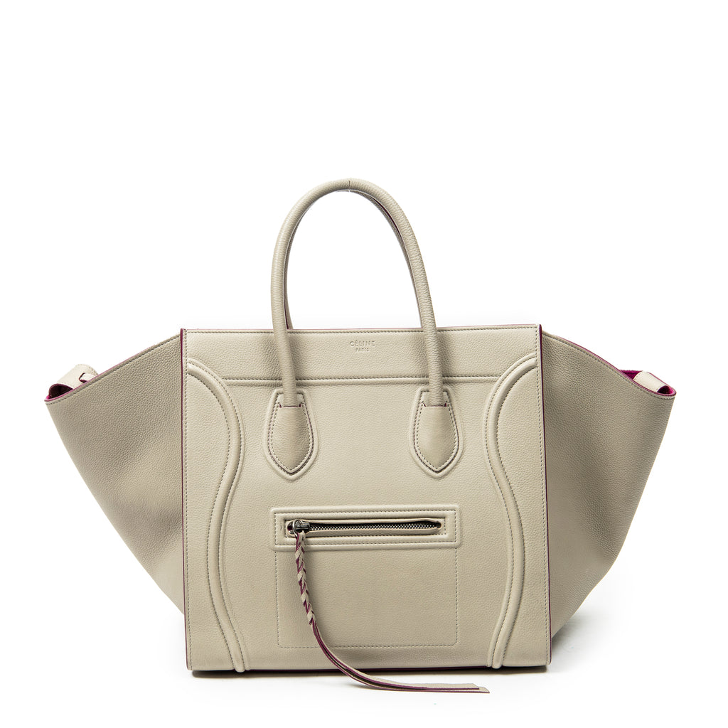 Handbag Medium Phantom Beige Calfskin Leather
