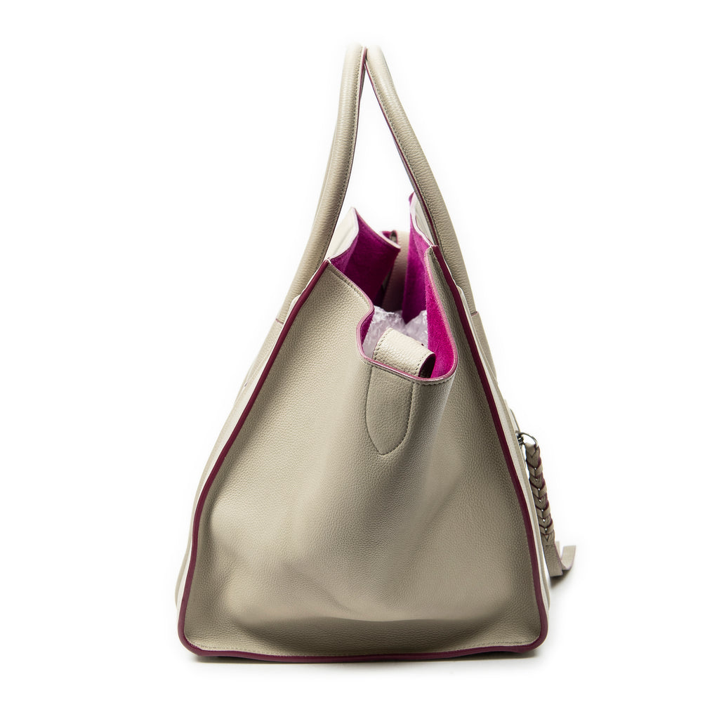 Handbag Medium Phantom Beige Calfskin Leather