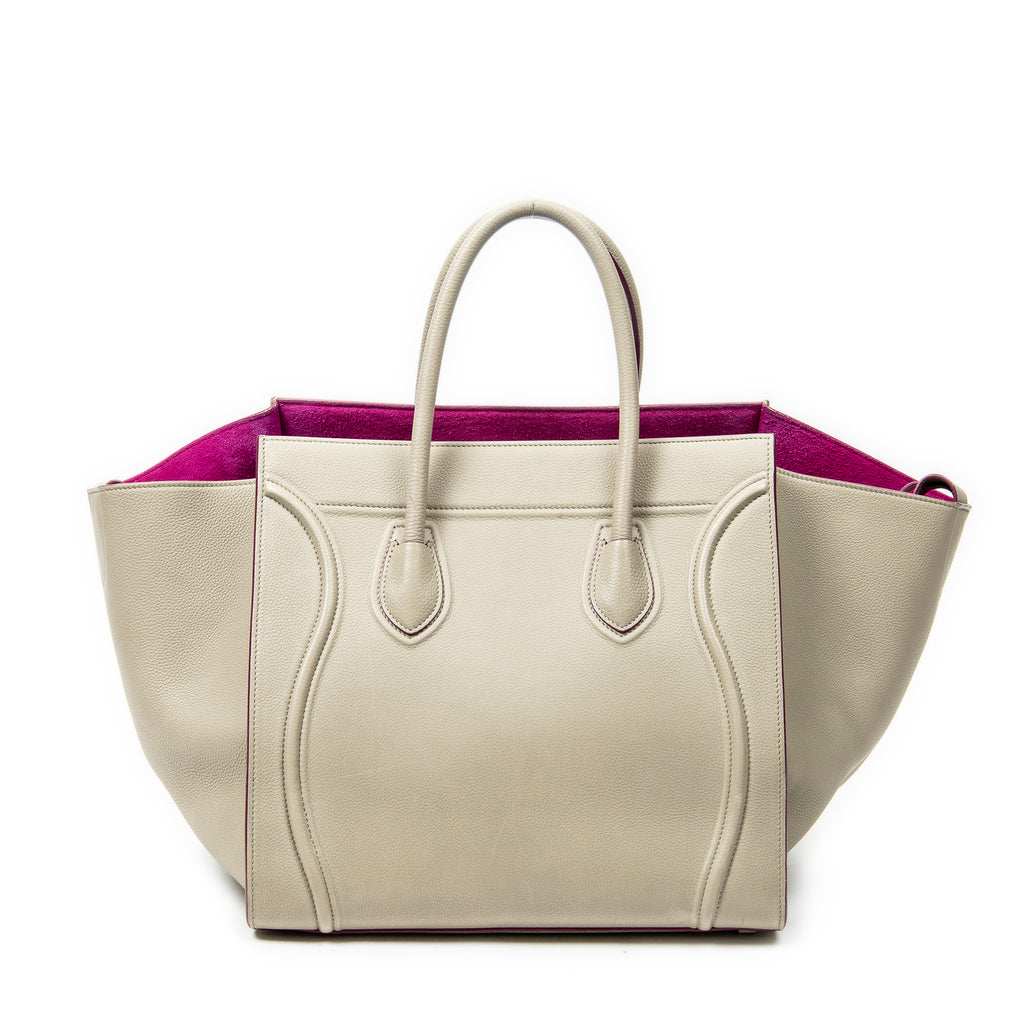 Handbag Medium Phantom Beige Calfskin Leather