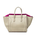 Handbag Medium Phantom Beige Calfskin Leather