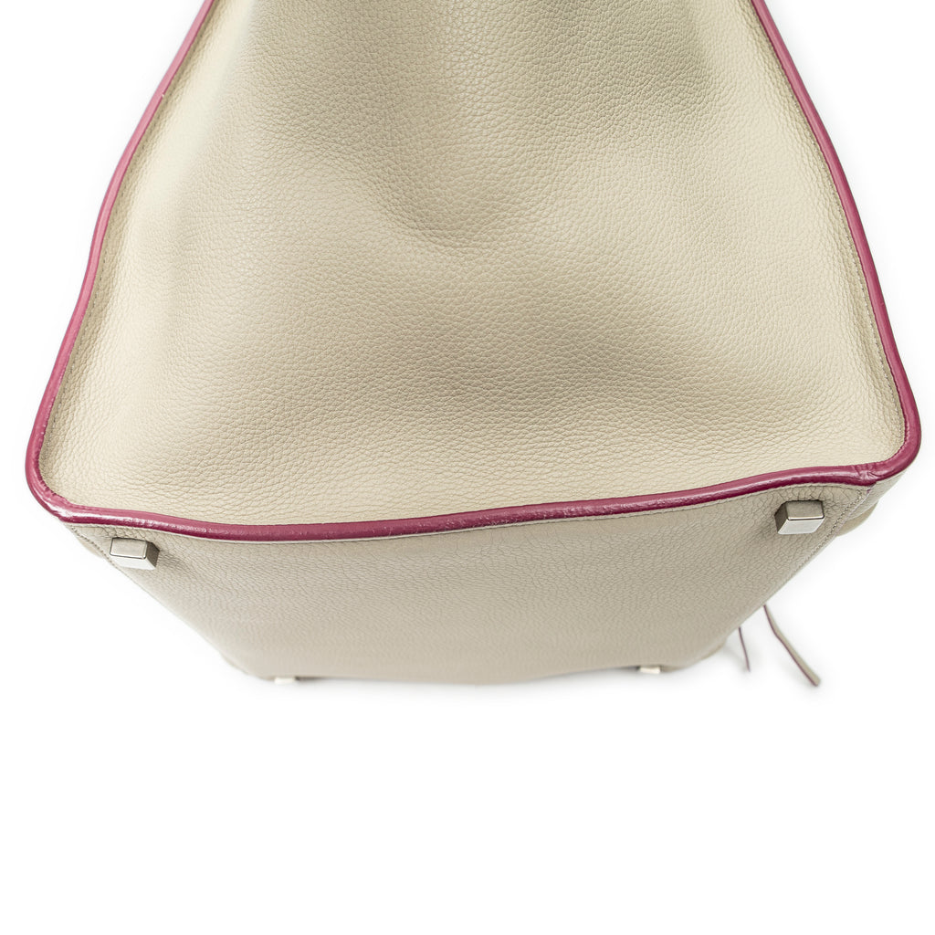 Handbag Medium Phantom Beige Calfskin Leather
