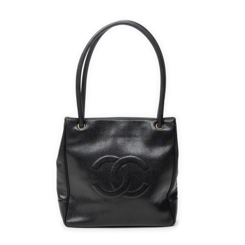 Shoulder Bag Timeless Shopping Tote Black Caviar Leather
