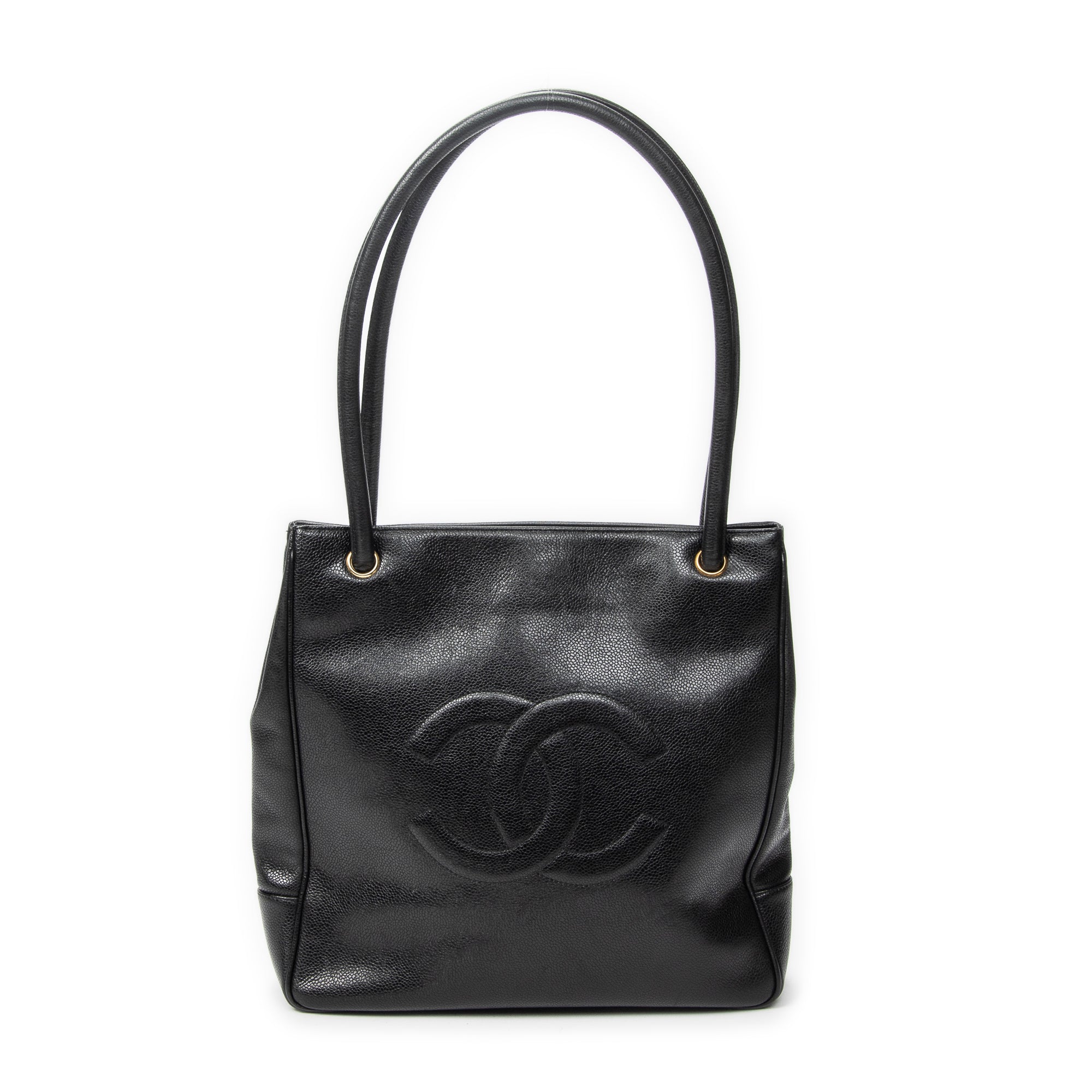 Shoulder Bag Timeless Shopping Tote Black Caviar Leather