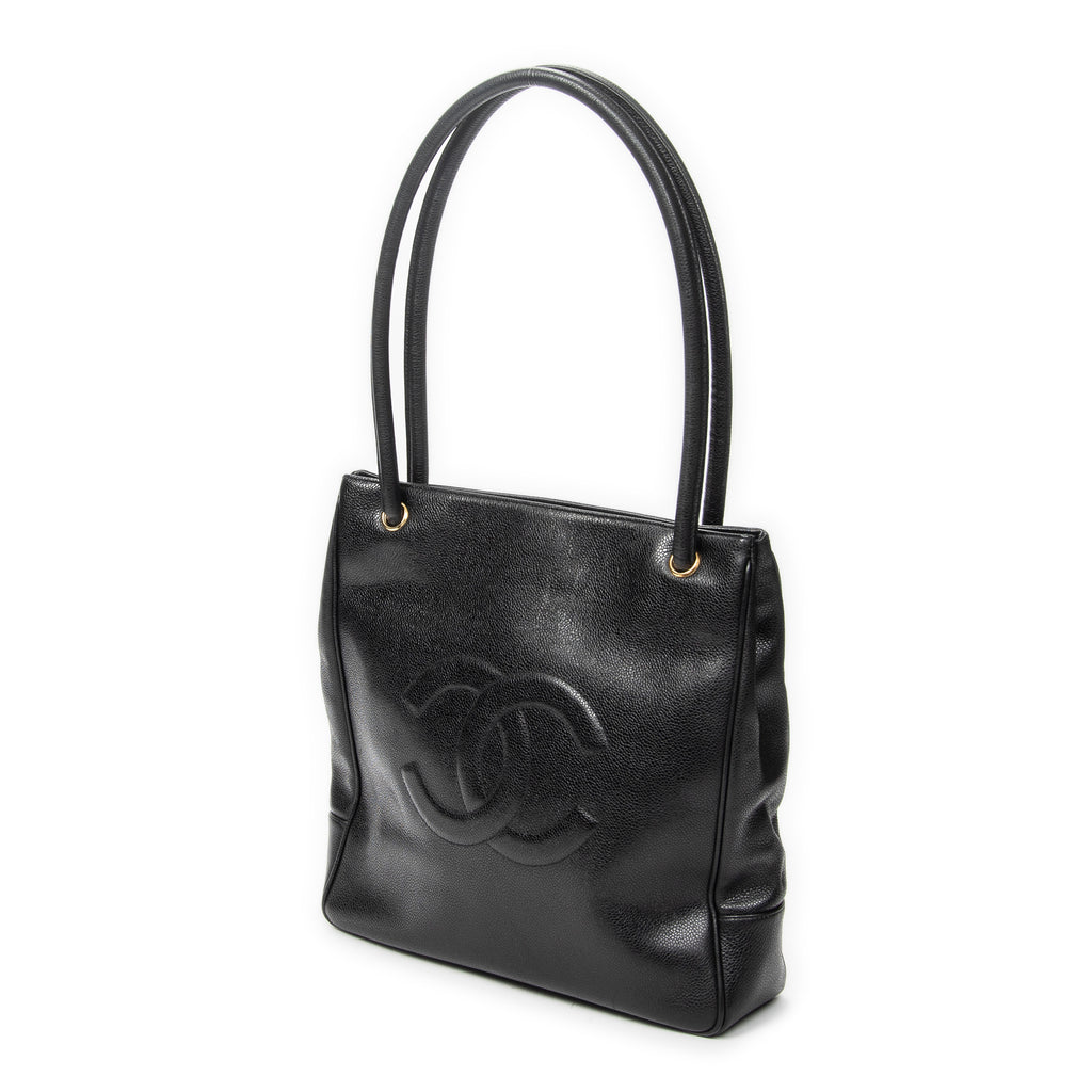 Shoulder Bag Timeless Shopping Tote Black Caviar Leather