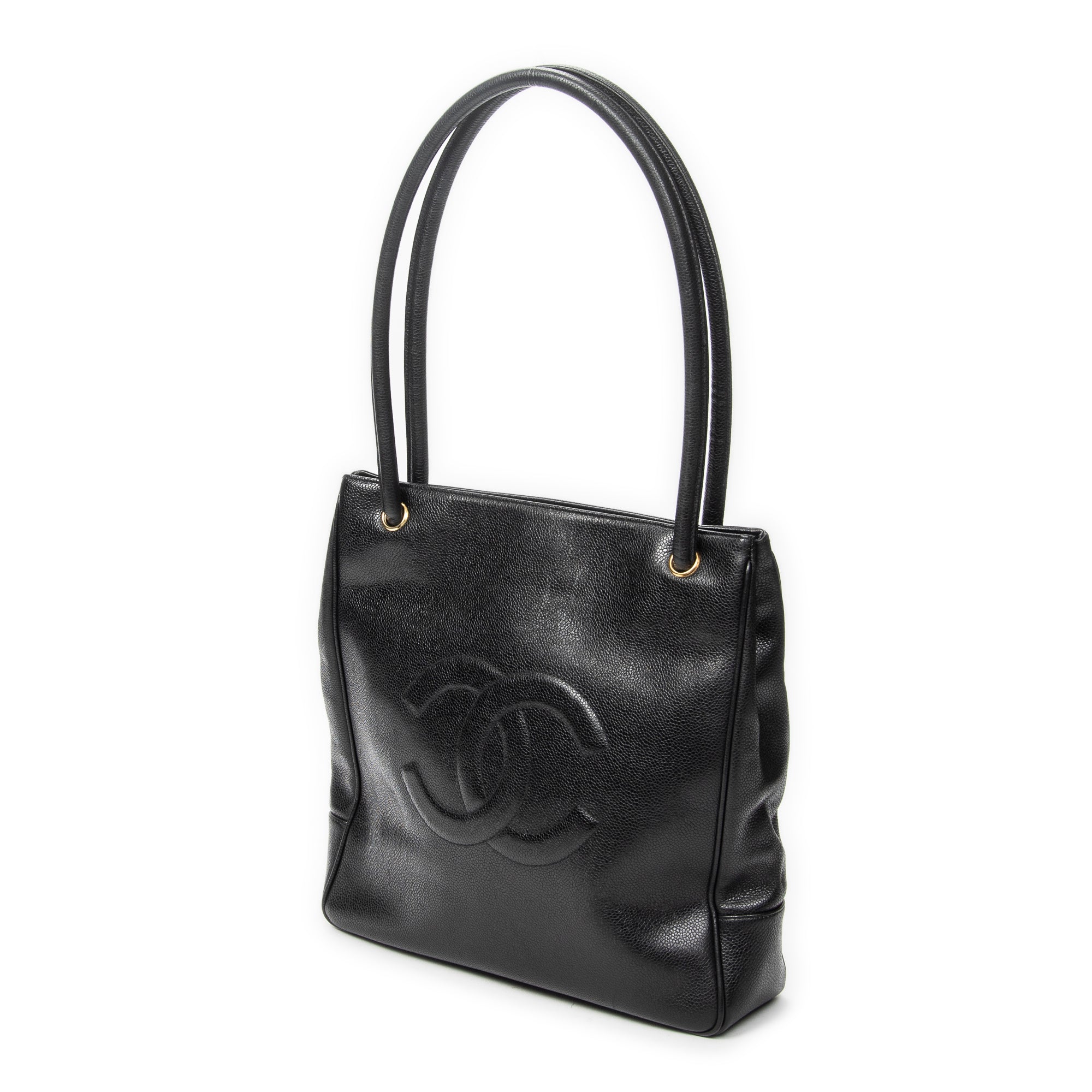 Shoulder Bag Timeless Shopping Tote Black Caviar Leather