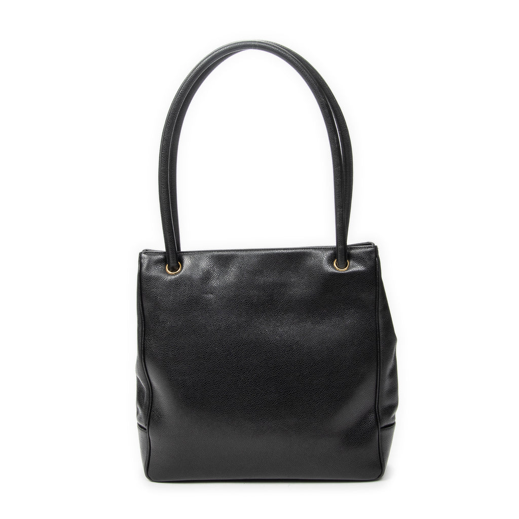Shoulder Bag Timeless Shopping Tote Black Caviar Leather