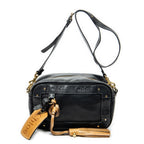 Shoulder Bag Eden Camera Crossbody Black Calfskin Leather