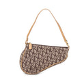 Shoulder Bag Mini Saddle Pochette Brown Diorissimo Canvas