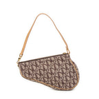 Shoulder Bag Mini Saddle Pochette Brown Diorissimo Canvas