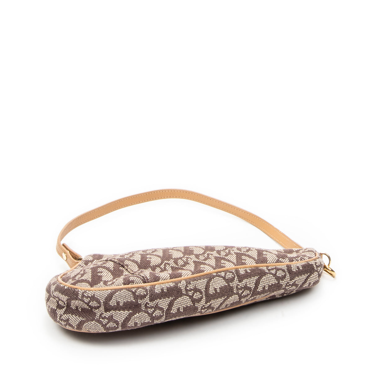 Shoulder Bag Mini Saddle Pochette Brown Diorissimo Canvas