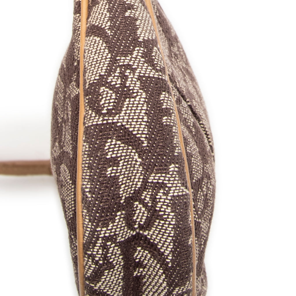 Shoulder Bag Mini Saddle Pochette Brown Diorissimo Canvas