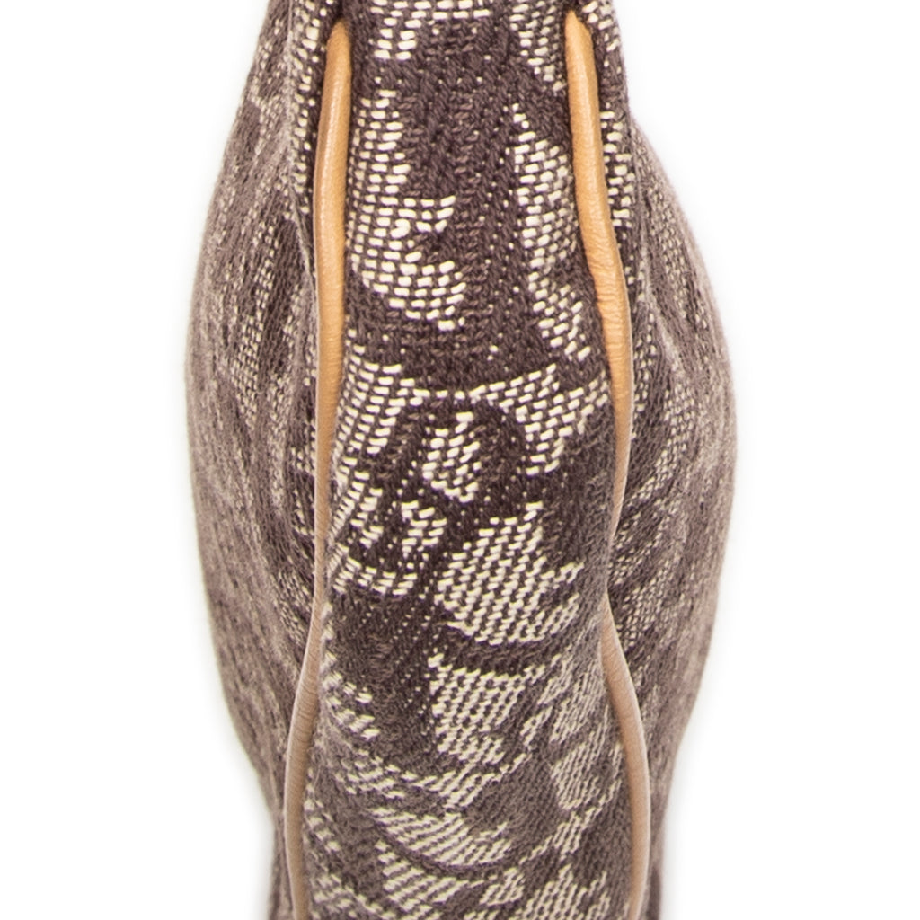 Shoulder Bag Mini Saddle Pochette Brown Diorissimo Canvas