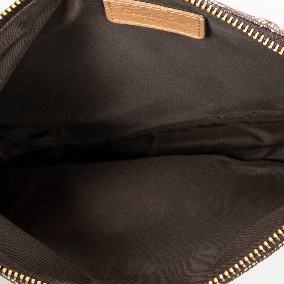 Shoulder Bag Mini Saddle Pochette Brown Diorissimo Canvas