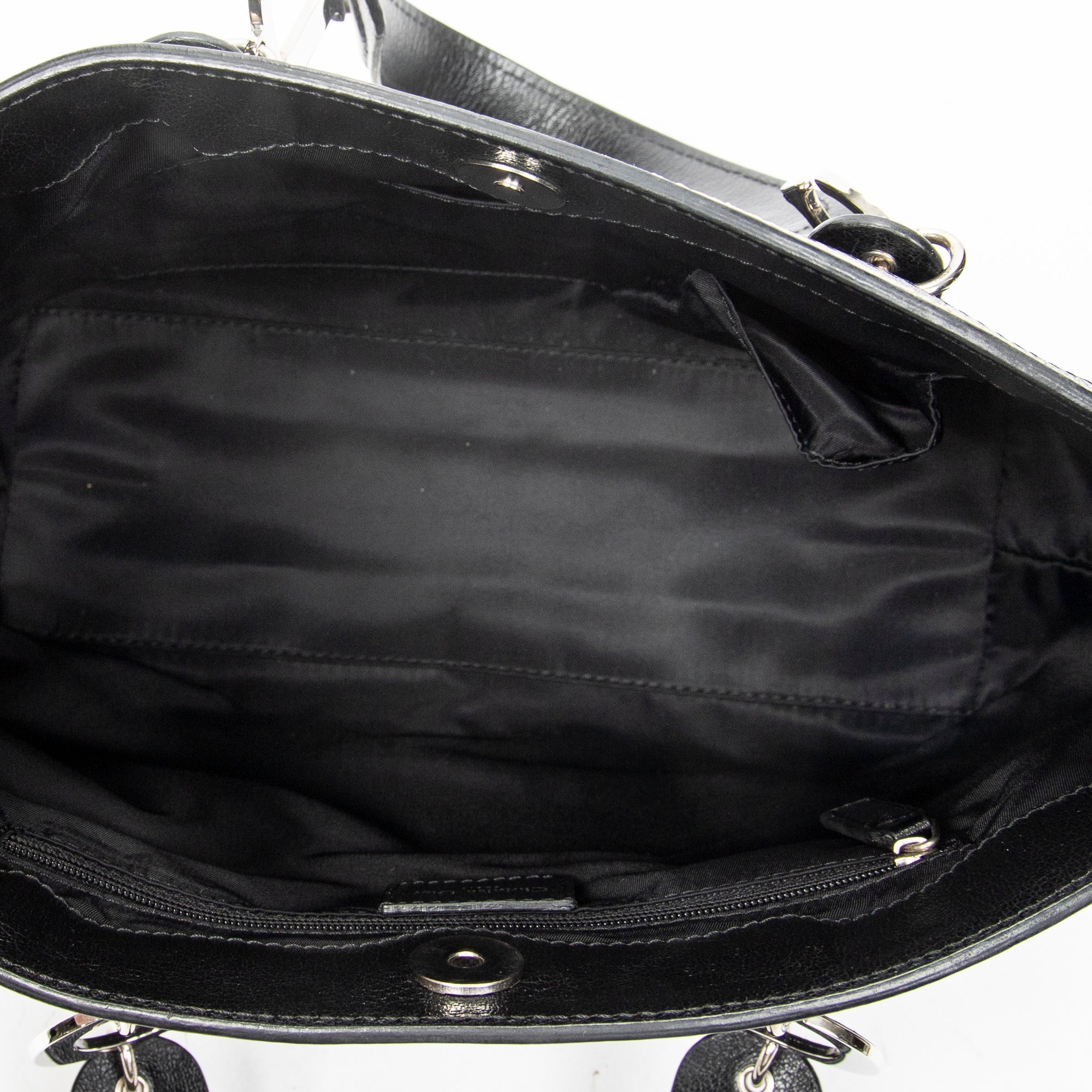 Handbag Vintage Embroidered Trotter Tote Black Embroidered Diorissimo Canvas