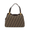 Handbag Vintage FF Zip Tote Tan Zucca Canvas