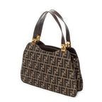 Handbag Vintage FF Zip Tote Tan Zucca Canvas