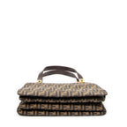 Handbag Vintage FF Zip Tote Tan Zucca Canvas