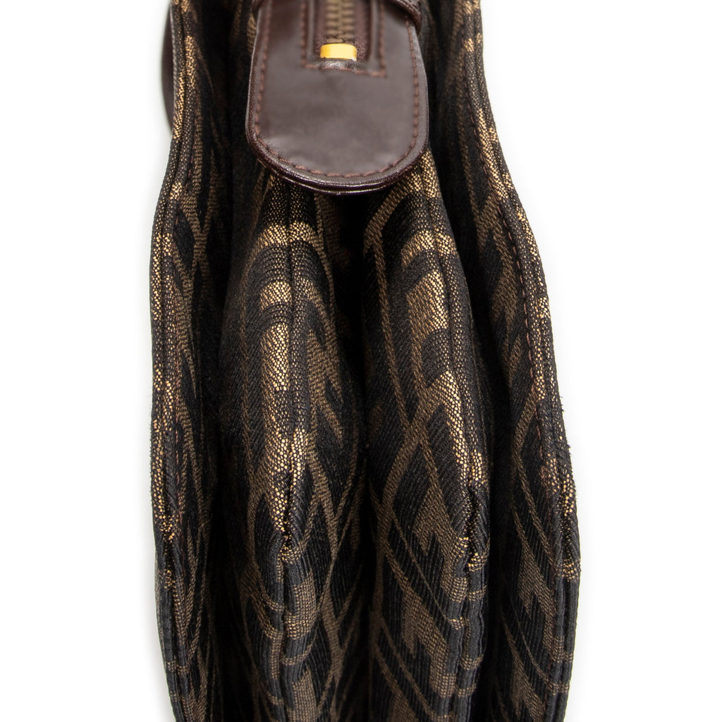 Handbag Vintage FF Zip Tote Tan Zucca Canvas