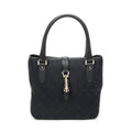 Handbag Small Jackie 1961 Tote Black Monogrammed Canvas