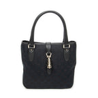 Handbag Small Jackie 1961 Tote Black Monogrammed Canvas