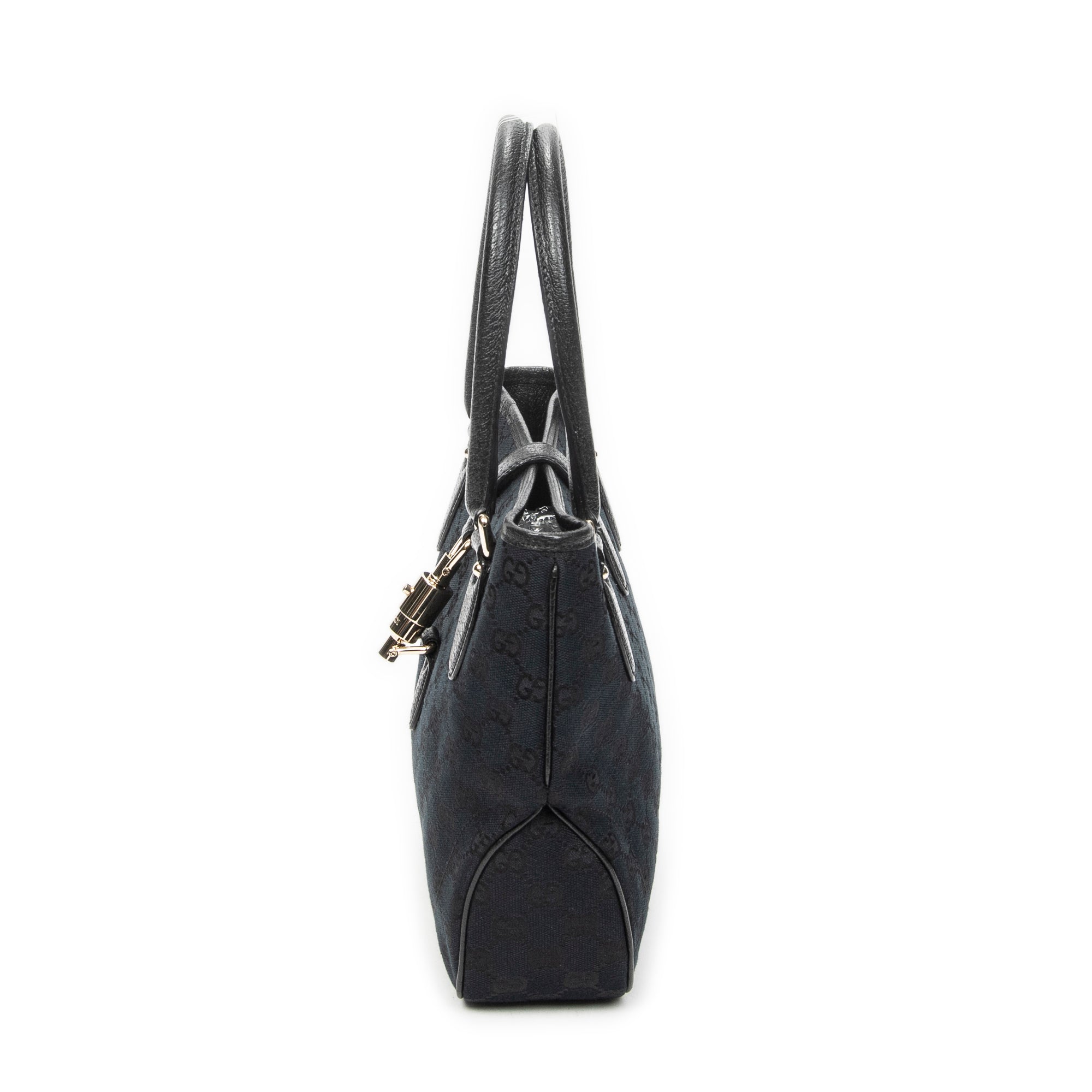 Handbag Small Jackie 1961 Tote Black Monogrammed Canvas