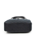 Handbag Small Jackie 1961 Tote Black Monogrammed Canvas