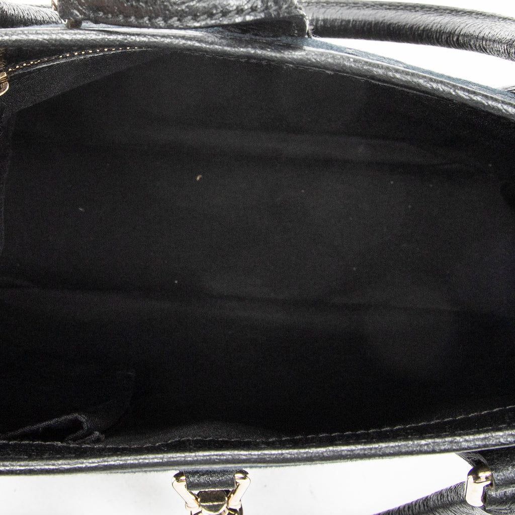 Handbag Small Jackie 1961 Tote Black Monogrammed Canvas
