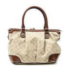 Shoulder Bag Sukey Top Handle Beige Monogrammed Canvas