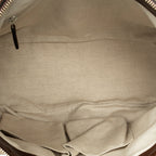 Sac porté épaule Sukey, anse supérieure, toile monogrammée beige