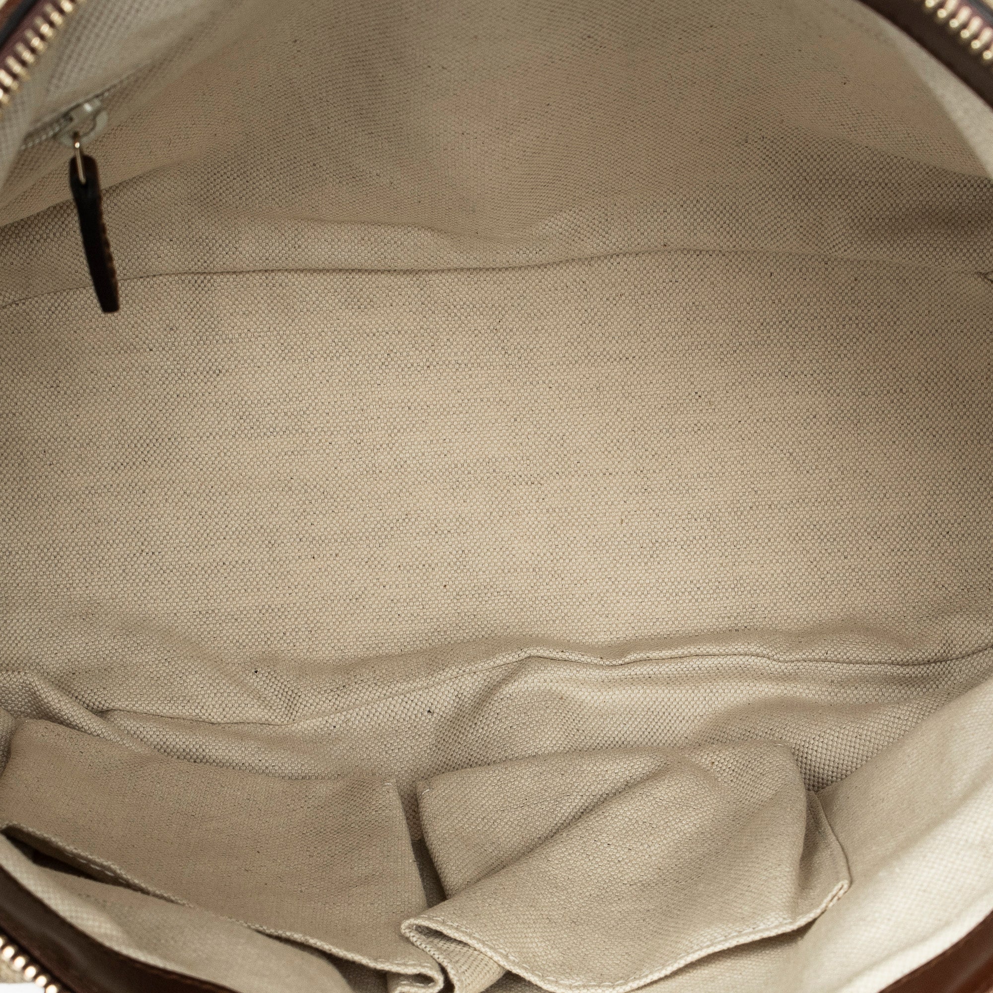 Sac porté épaule Sukey, anse supérieure, toile monogrammée beige