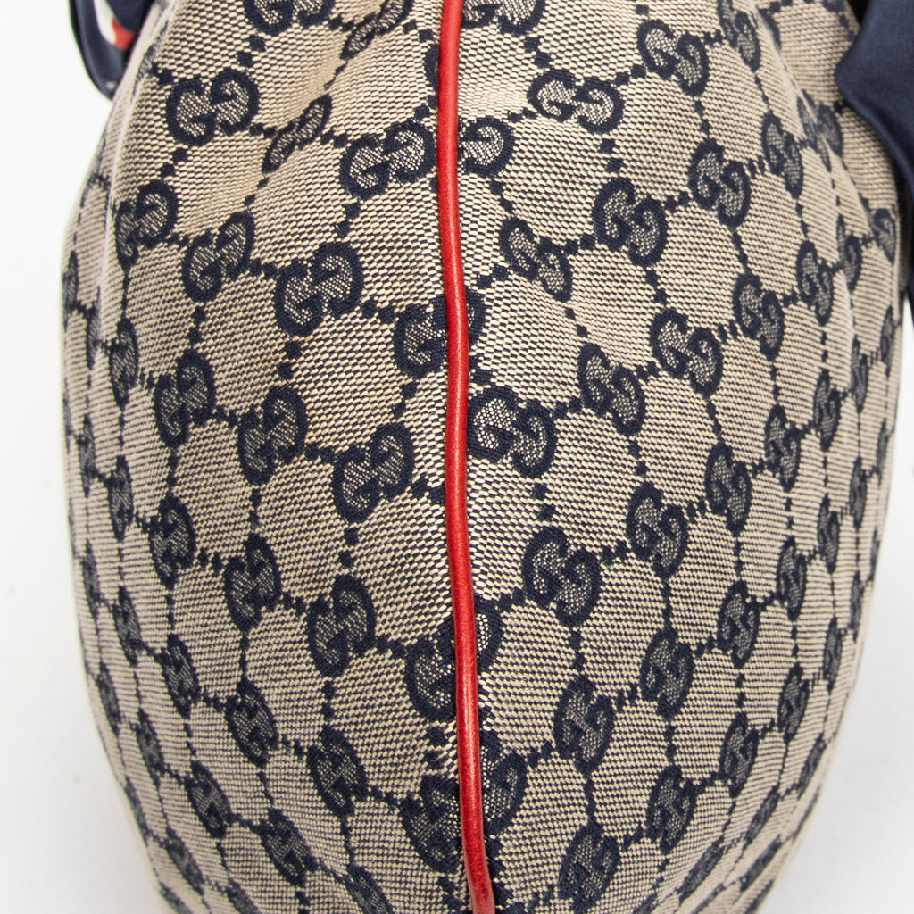 Shoulder Bag Small Positano Hobo Beige Monogrammed Canvas