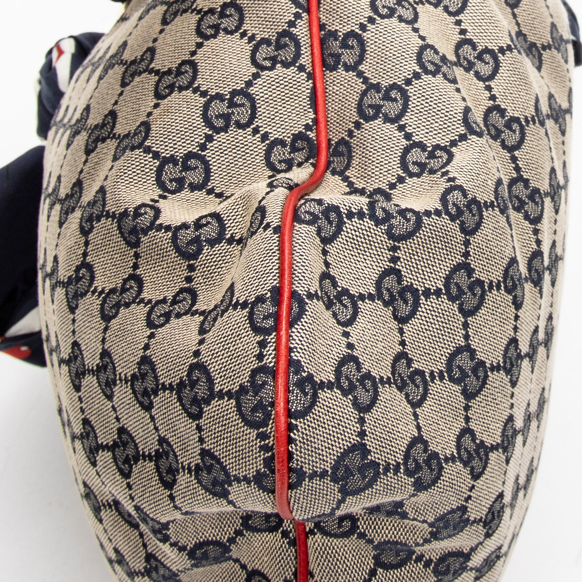Shoulder Bag Small Positano Hobo Beige Monogrammed Canvas